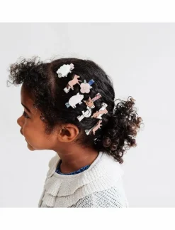 8 Hair Clips - Mini Horse Homestead - Hårklämmor
