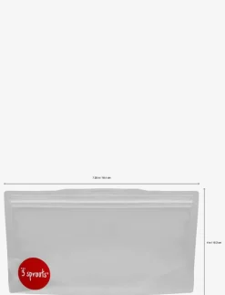 3 Sprouts Snack Bag (2 pack), Fox/Grey - Lunchlådor