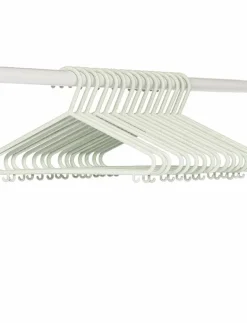 3 Sprouts Wheat straw hanger (Set of 15), Green - Krokar och galgar
