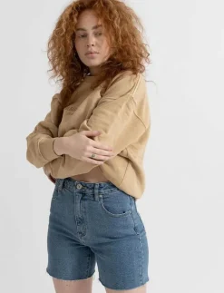 A CLAUDIA CUT OFF GEORGIA - Jeansshorts