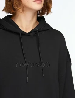 A- Logo Emb French Terry PO Hood - Huvtröjor