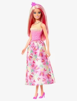 A Touch of Magic Royal Doll, Pink & Blonde Hair, Butterfly-Print Skirt - Dockor