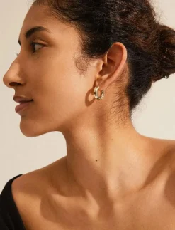 AICA recycled chunky hoop earrings - Hoops