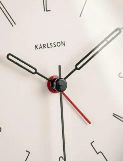 Alarm clock Belle Numbers iron white - Väckarklockor