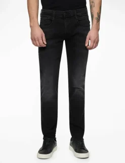 ANBASS Trousers SLIM Hyperflex Dust - Slim jeans