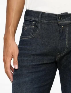 ANBASS Trousers SLIM Hyperflex Dust - Slim jeans