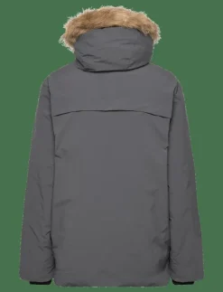 Anorak with shearling-effect hood - Anorak