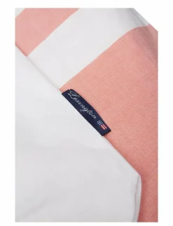 Apricot Horizontal Striped Poplin Set - Påslakanset
