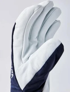 Army Leather Heli Ski - 5 finger Black - Fingervantar