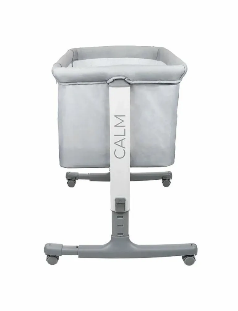 Asalvo Bedside Crib Mini Calm, Grey - Spjälsängar