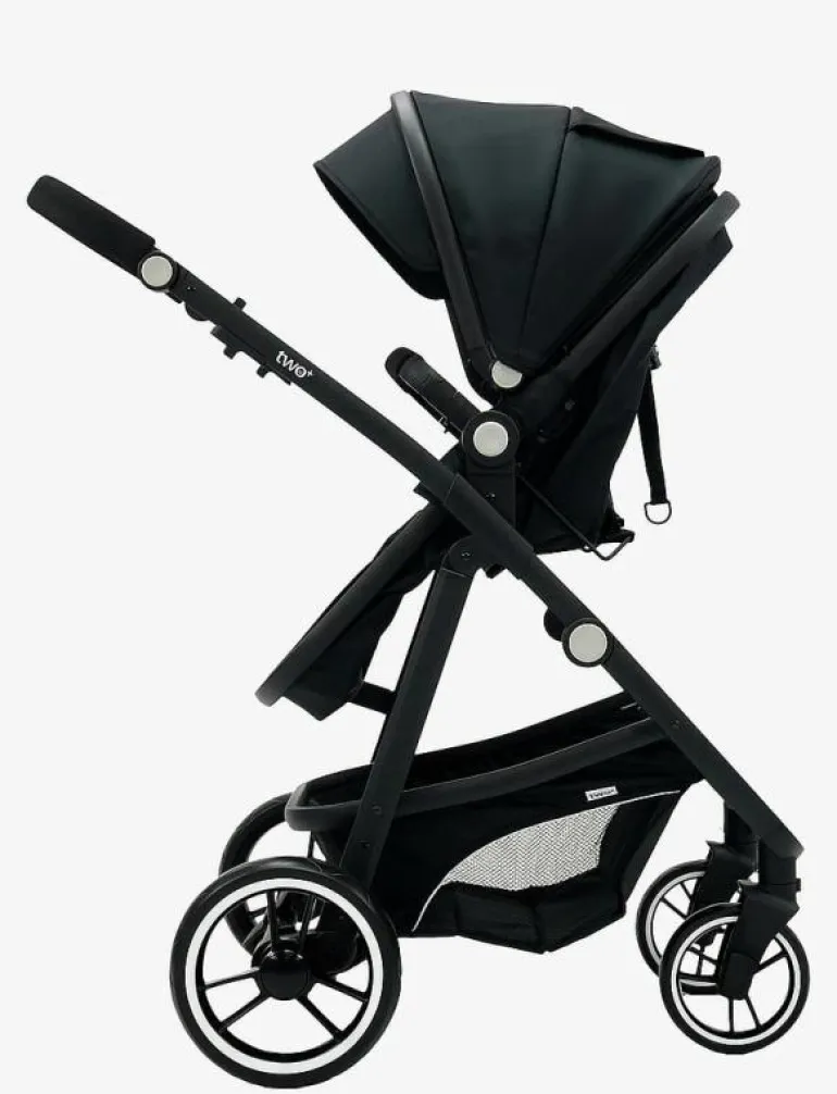 Asalvo Convertible TWO + 2, Black - Barnvagnar