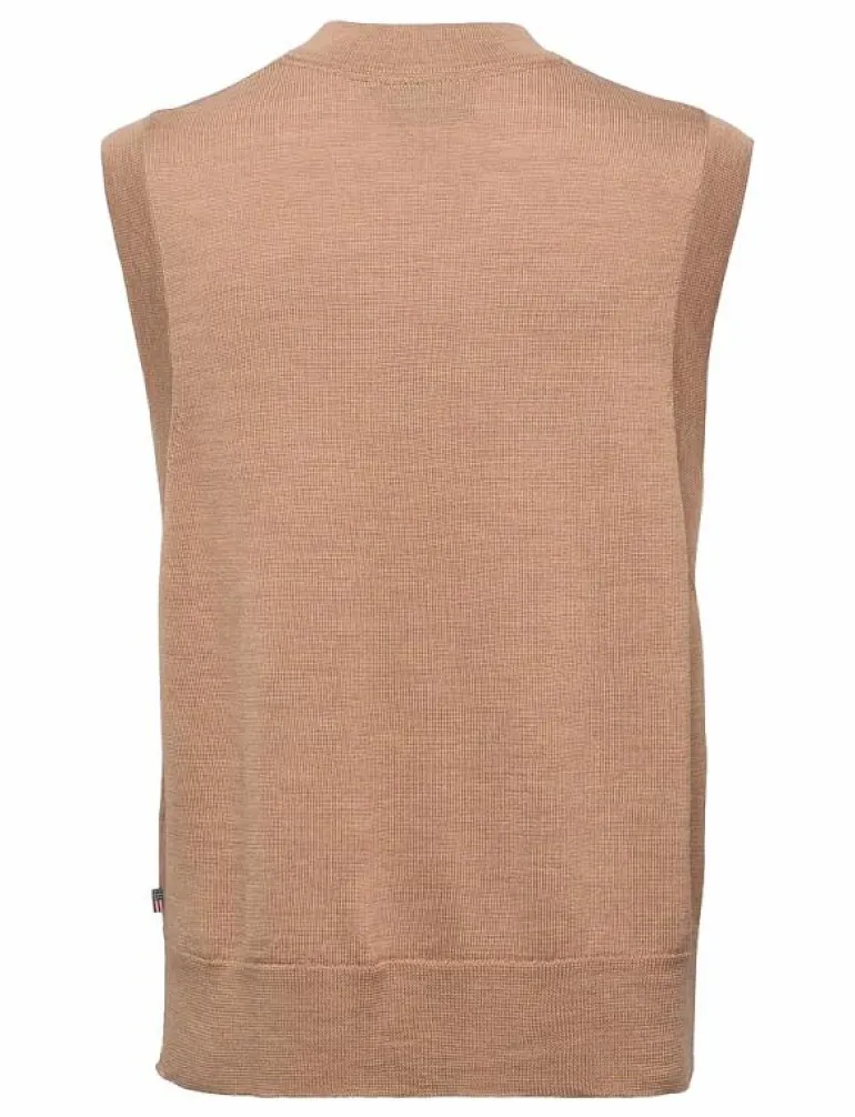 Audrina Merino Wool/Silk Blend Knitted Vest - Stickade västar