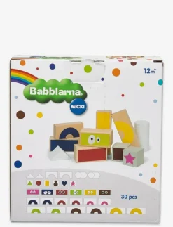 BABBLARNA BYGGKLOSSAR TRÄ - Byggklossar