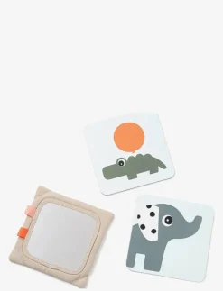 Baby contrast card holder Deer friends Sand - Interaktiva leksaker