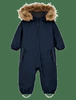 Baby Coverall W. Fake Fur - Overaller