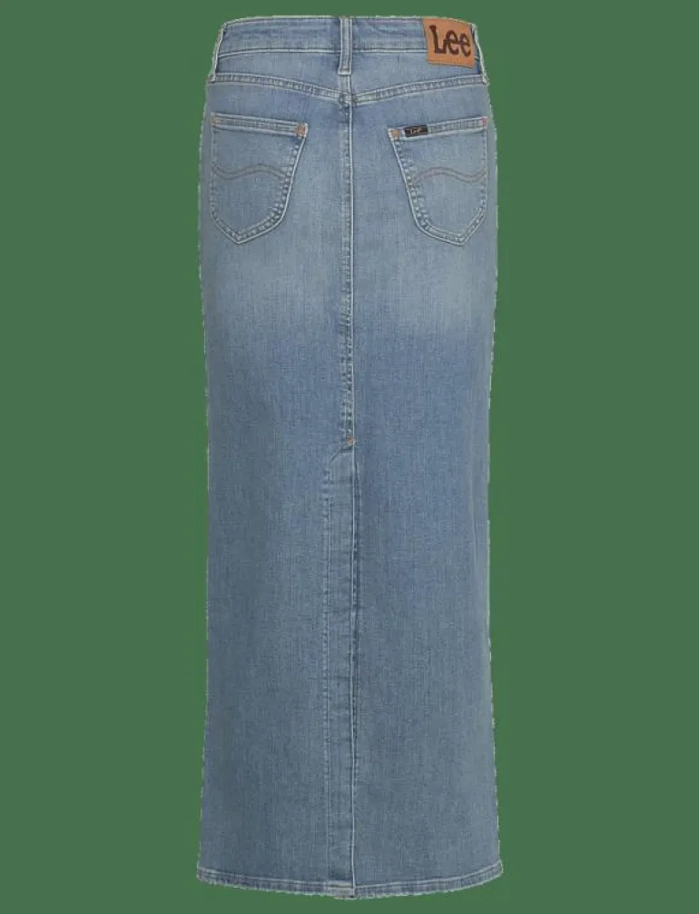 BACK SLIT MAXI SKIRT - Maxikjolar