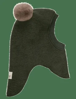 Balaclava Wool Alpaca Pompoms - Balaclava