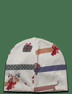 Bamboo Beanie Fleece Santa Dogs - Mössor