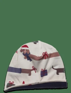 Bamboo Beanie Fleece Santa Dogs - Mössor