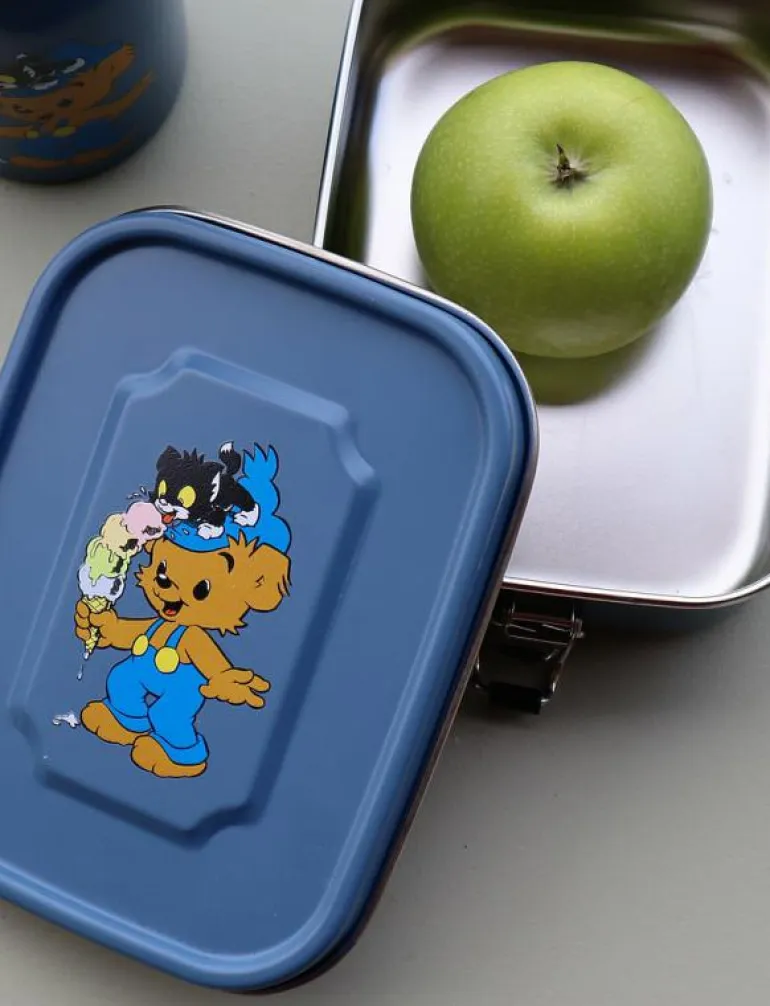 Bamse, Lunchlåda i plåt, petrol-blå - Lunchlådor