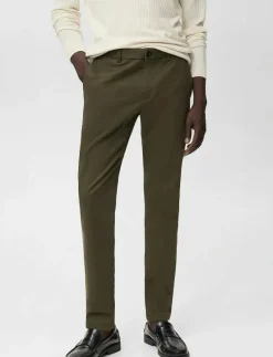Barna slim-fit twill chino trousers - Chinos