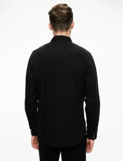 BARSTOW WESTERN STANDARD MARBL - Jeansskjortor