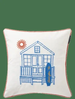 Beach House Organic Cotton Twill Pillow Cover - Kuddfodral