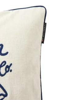Beach Life Organic Cotton Canvas Pillow Cover - Kuddfodral