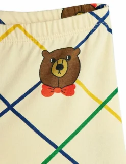 Bear check aop flared trousers - Byxa