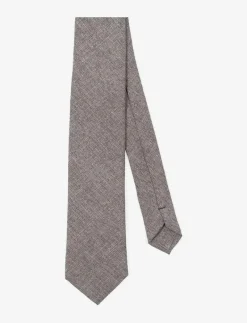 Beige Textured Tie - Slipsar