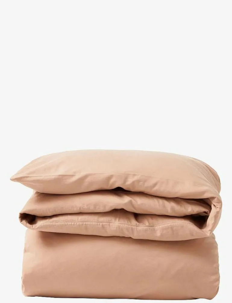 Beige Washed Cotton Sateen Bed Set - Påslakanset
