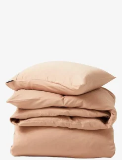 Beige Washed Cotton Sateen Bed Set - Påslakanset
