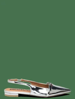 BIABARI Pointy Flat Slingback Faux Leather - Platta slingbacks