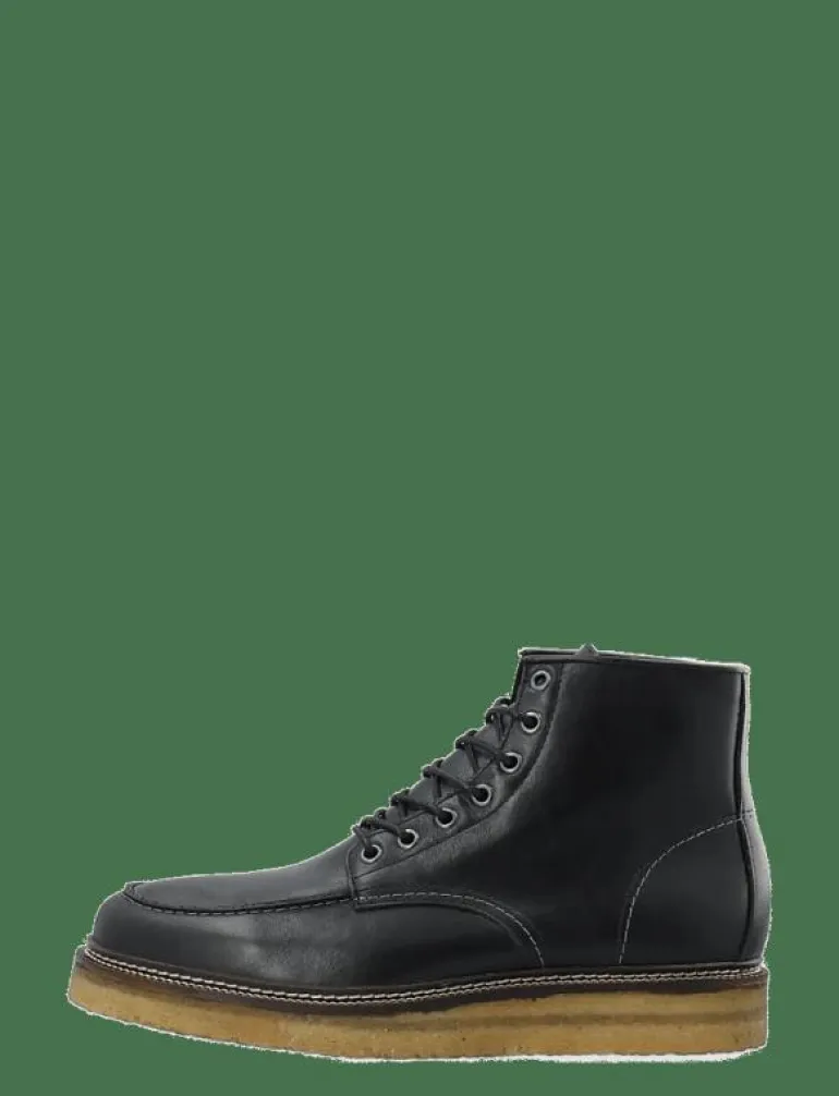 BIAJESPER Moc Toe Boot Waxed Leather - Kängor med snörning