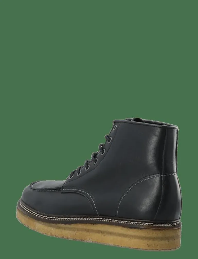 BIAJESPER Moc Toe Boot Waxed Leather - Kängor med snörning