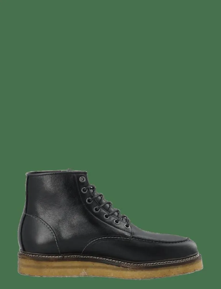 BIAJESPER Moc Toe Boot Waxed Leather - Kängor med snörning