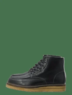 BIAJESPER Moc Toe Boot Waxed Leather - Kängor med snörning