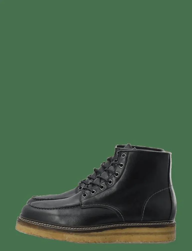 BIAJESPER Moc Toe Boot Waxed Leather - Kängor med snörning