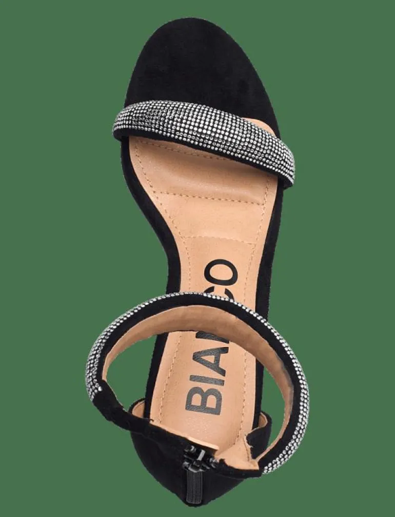 BIALISBON Sandal Rhinestone Faux Suede - Sandaler