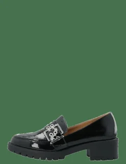 BIAPEARL Buckle Loafer Faux Leather - Loafers med klack