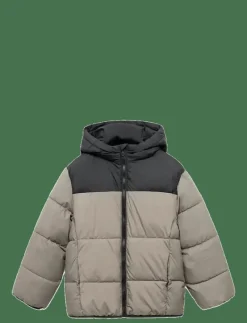 Bicolour quilted anorak - Dunjackor & fodrade jackor