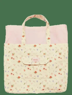 Big Canvas Totebag Roses and Shells - Totes