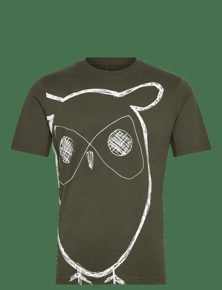 Big owl print tee - GOTS/Vegan - Kortärmad t-shirt