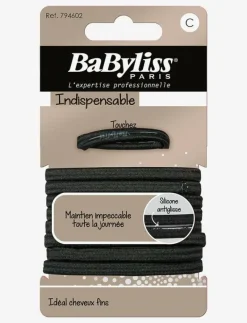 Black elastics anti slip 10 pcs - Hårsnoddar