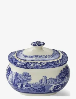 Blue Italian Sugar Box - Sockerskålar