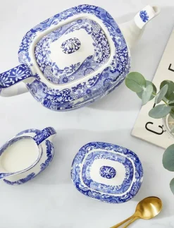 Blue Italian Sugar Box - Sockerskålar