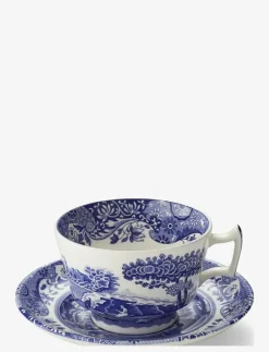 Blue Italian Teacup & Saucer 4-pack - Tekoppar