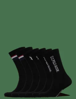 BO 6 PK SOCKS USPA M ACC - Vanliga strumpor