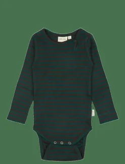 Body L/S Modal Striped - Långärmad body
