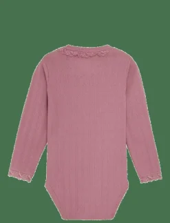 Body LS Pointelle - Långärmad bodysuit